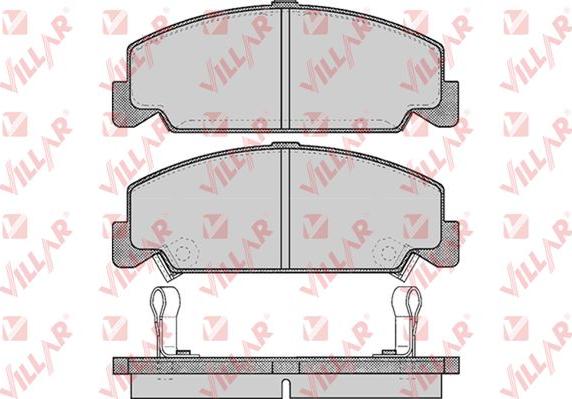 Villar 626.0551 - Kit de plaquettes de frein, frein à disque cwaw.fr