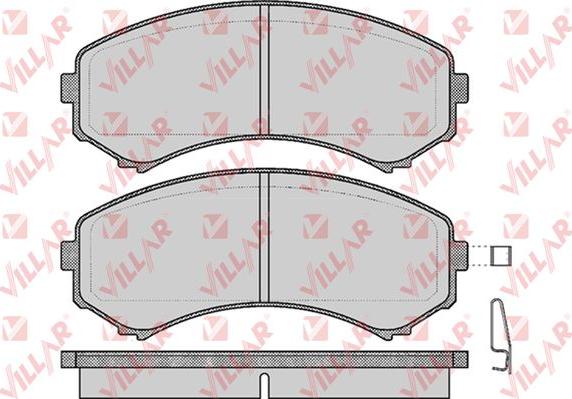 Villar 626.0569 - Kit de plaquettes de frein, frein à disque cwaw.fr