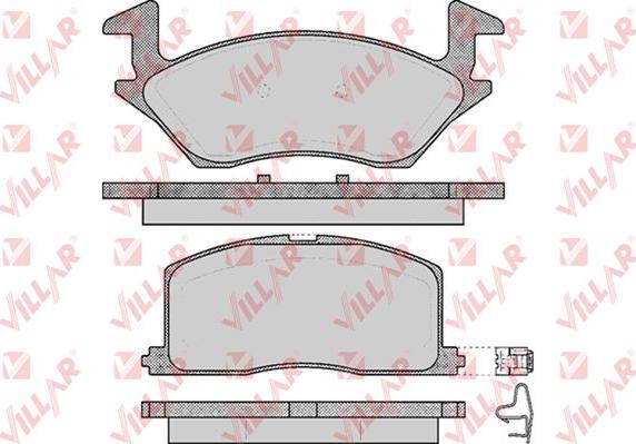 Villar 626.0560 - Kit de plaquettes de frein, frein à disque cwaw.fr