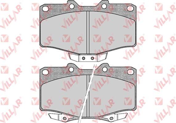 Villar 626.0509 - Kit de plaquettes de frein, frein à disque cwaw.fr