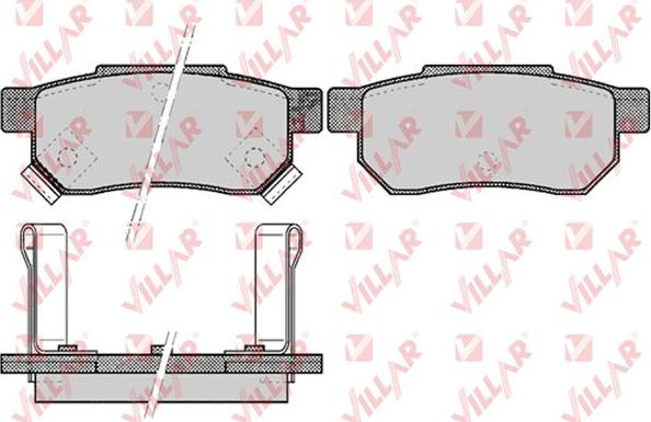 Villar 626.0506 - Kit de plaquettes de frein, frein à disque cwaw.fr