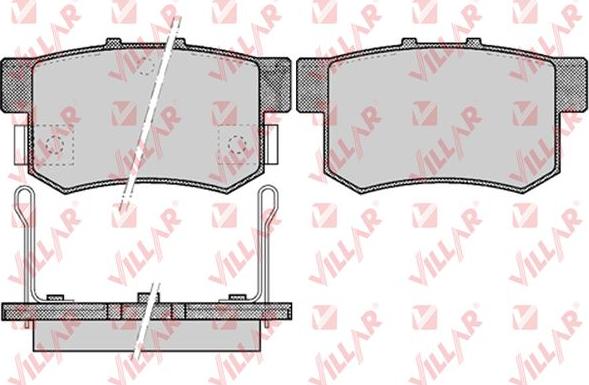 Villar 626.0508 - Kit de plaquettes de frein, frein à disque cwaw.fr