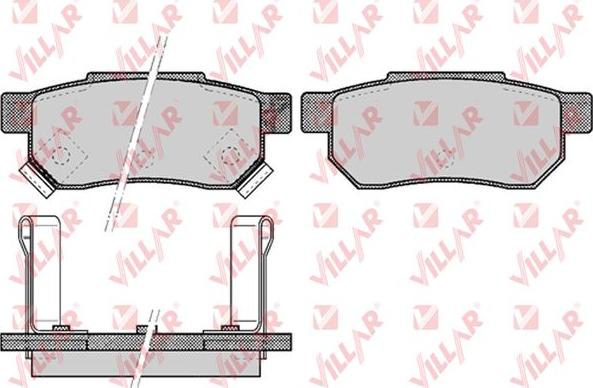 Villar 626.0507 - Kit de plaquettes de frein, frein à disque cwaw.fr