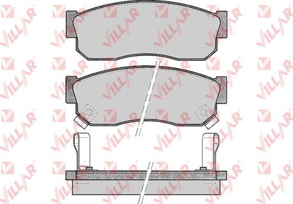 Villar 626.0519 - Kit de plaquettes de frein, frein à disque cwaw.fr