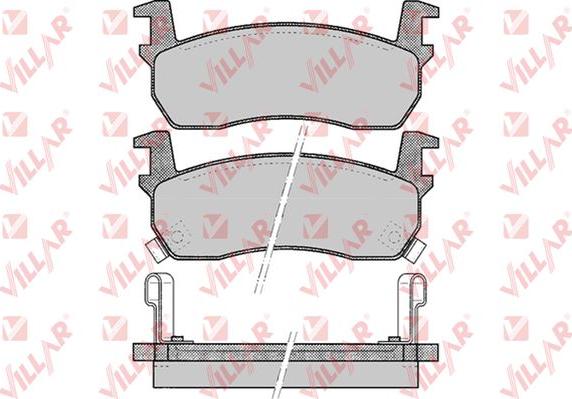 Villar 626.0516 - Kit de plaquettes de frein, frein à disque cwaw.fr