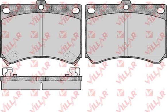 Villar 626.0510 - Kit de plaquettes de frein, frein à disque cwaw.fr