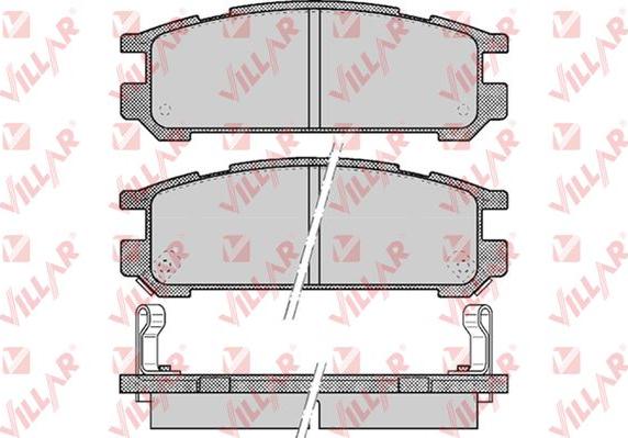 Villar 626.0517 - Kit de plaquettes de frein, frein à disque cwaw.fr