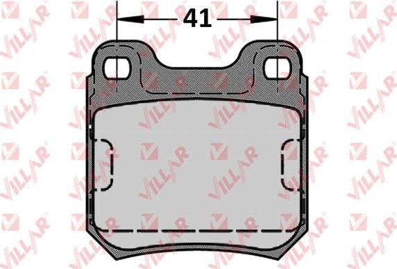 Villar 626.0584 - Kit de plaquettes de frein, frein à disque cwaw.fr