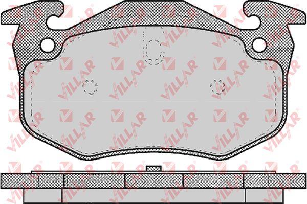 Villar 626.0582 - Kit de plaquettes de frein, frein à disque cwaw.fr