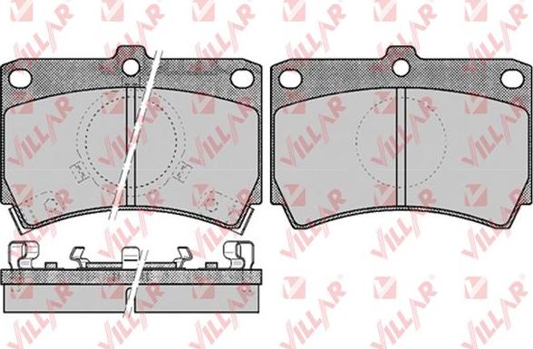 Villar 626.0587 - Kit de plaquettes de frein, frein à disque cwaw.fr