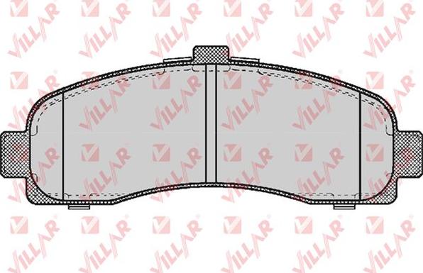 Villar 626.0539 - Kit de plaquettes de frein, frein à disque cwaw.fr