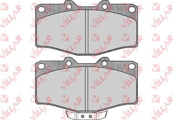 Villar 626.0538 - Kit de plaquettes de frein, frein à disque cwaw.fr