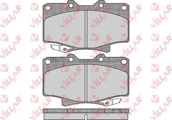 Villar 626.0537 - Kit de plaquettes de frein, frein à disque cwaw.fr