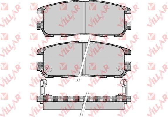 Villar 626.0524 - Kit de plaquettes de frein, frein à disque cwaw.fr