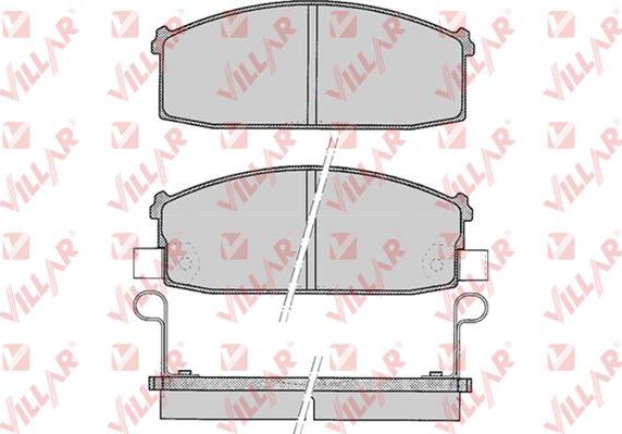 Villar 626.0527 - Kit de plaquettes de frein, frein à disque cwaw.fr