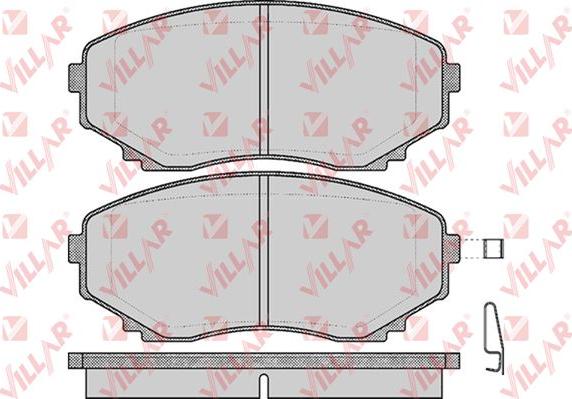 Villar 626.0570 - Kit de plaquettes de frein, frein à disque cwaw.fr