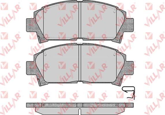 Villar 626.0573 - Kit de plaquettes de frein, frein à disque cwaw.fr