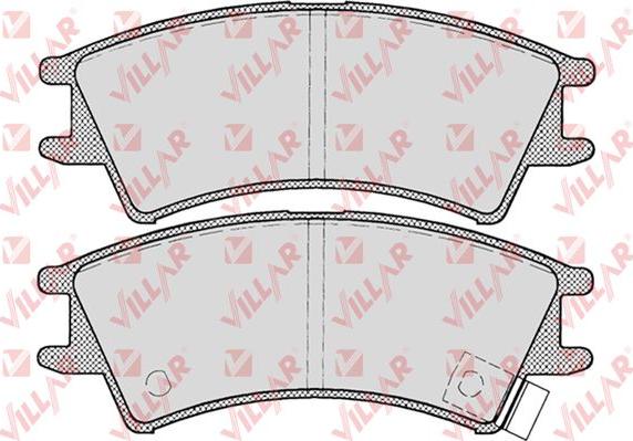 Villar 626.0695 - Kit de plaquettes de frein, frein à disque cwaw.fr