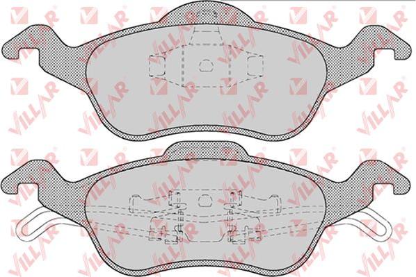 Villar 626.0696 - Kit de plaquettes de frein, frein à disque cwaw.fr