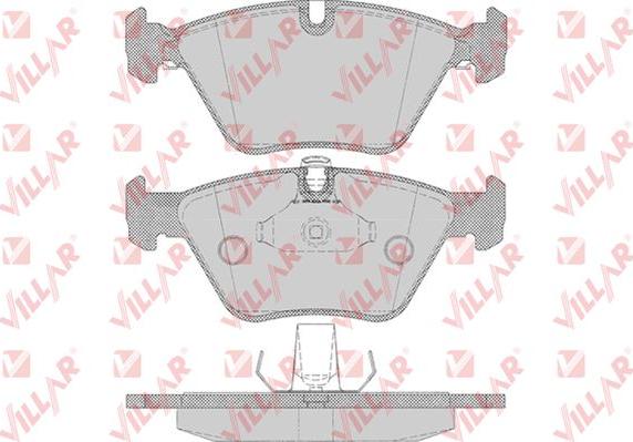 Villar 626.0649 - Kit de plaquettes de frein, frein à disque cwaw.fr