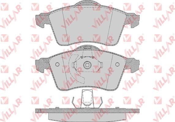 Villar 626.0645 - Kit de plaquettes de frein, frein à disque cwaw.fr