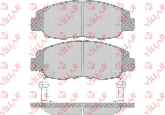 Villar 626.0641 - Kit de plaquettes de frein, frein à disque cwaw.fr