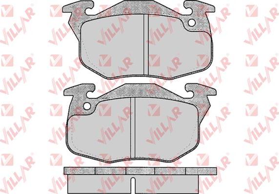 Villar 626.0642 - Kit de plaquettes de frein, frein à disque cwaw.fr