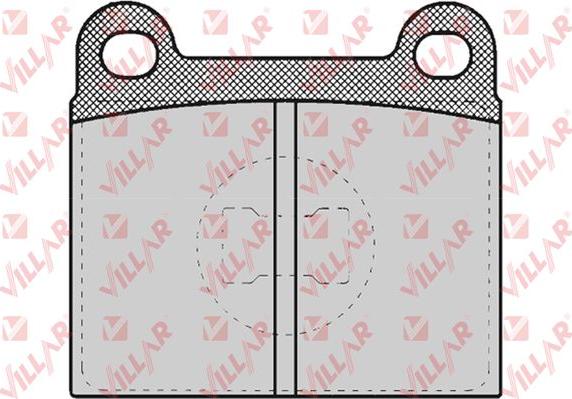 Villar 626.0659 - Kit de plaquettes de frein, frein à disque cwaw.fr