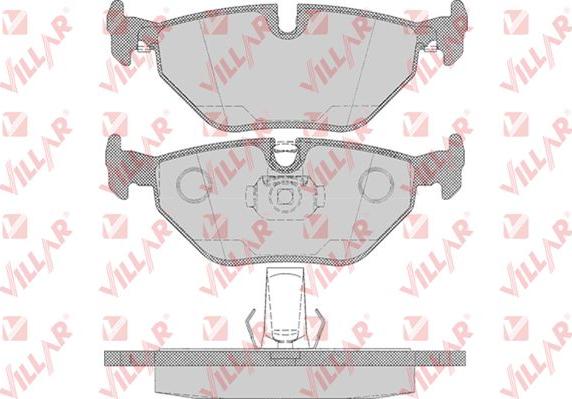 Villar 626.0650 - Kit de plaquettes de frein, frein à disque cwaw.fr