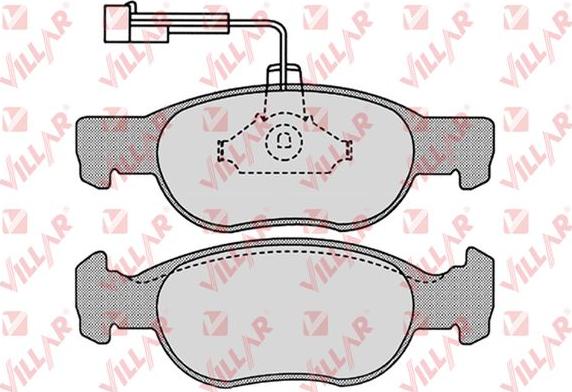 Villar 626.0652 - Kit de plaquettes de frein, frein à disque cwaw.fr