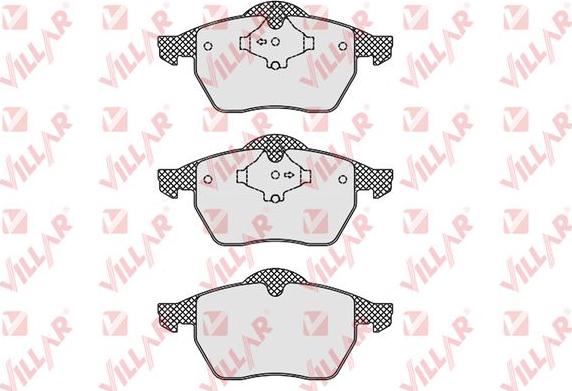 Villar 626.0669 - Kit de plaquettes de frein, frein à disque cwaw.fr