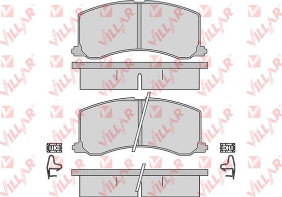 Villar 626.0665 - Kit de plaquettes de frein, frein à disque cwaw.fr