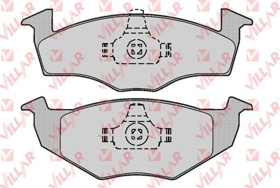 Villar 626.0667 - Kit de plaquettes de frein, frein à disque cwaw.fr