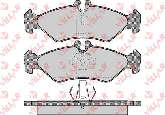 Villar 626.0609 - Kit de plaquettes de frein, frein à disque cwaw.fr