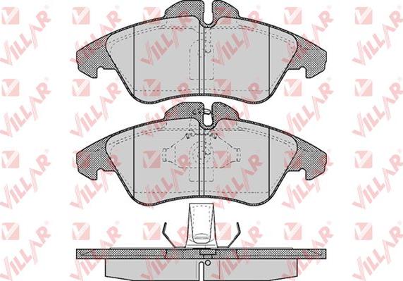 Villar 626.0608 - Kit de plaquettes de frein, frein à disque cwaw.fr