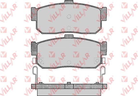 Villar 626.0602 - Kit de plaquettes de frein, frein à disque cwaw.fr