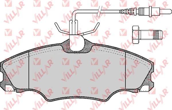 Villar 626.0619 - Kit de plaquettes de frein, frein à disque cwaw.fr