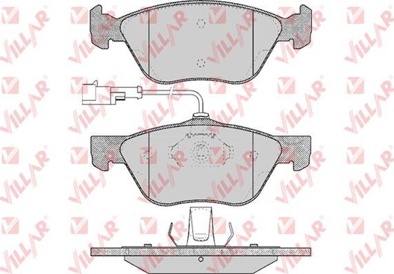 Villar 626.0614 - Kit de plaquettes de frein, frein à disque cwaw.fr