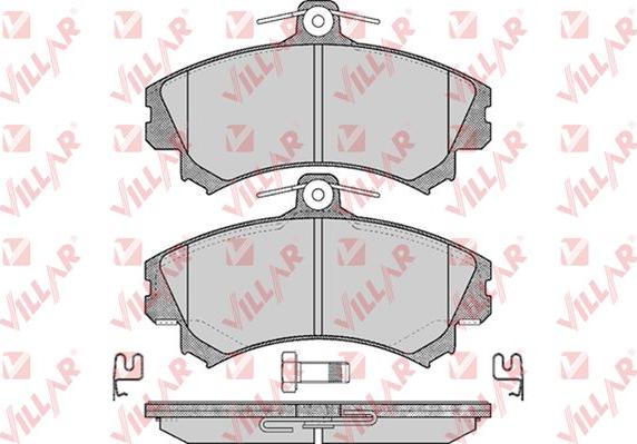 Villar 626.0615 - Kit de plaquettes de frein, frein à disque cwaw.fr