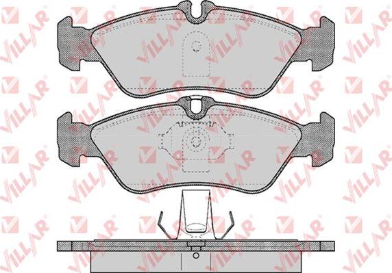 Villar 626.0610 - Kit de plaquettes de frein, frein à disque cwaw.fr