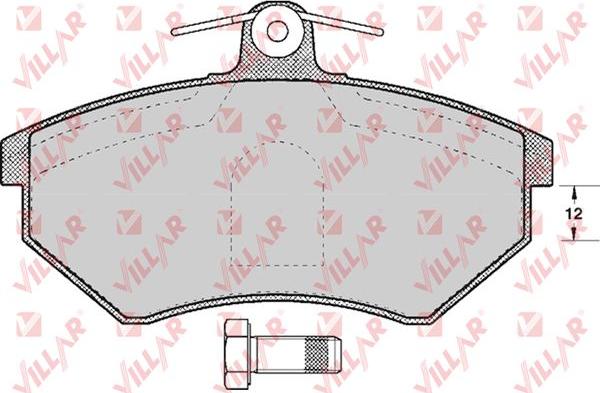 Villar 626.0613 - Kit de plaquettes de frein, frein à disque cwaw.fr