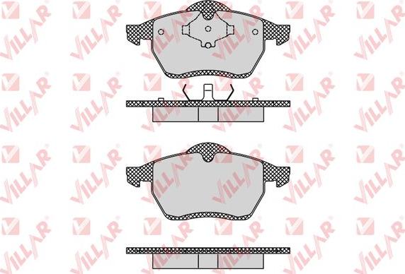 Villar 626.0612 - Kit de plaquettes de frein, frein à disque cwaw.fr