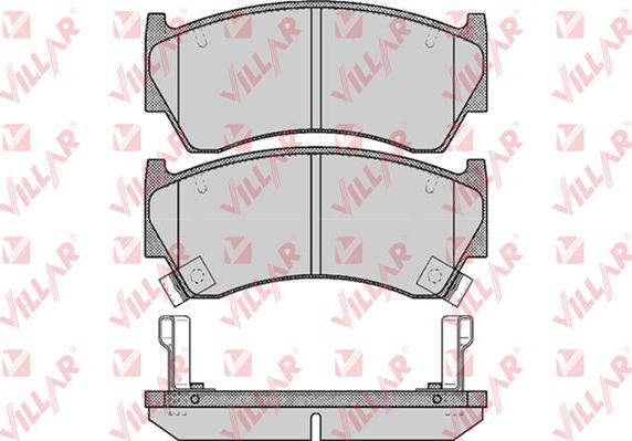 Villar 626.0617 - Kit de plaquettes de frein, frein à disque cwaw.fr