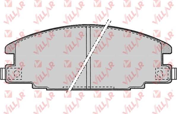 Villar 626.0685 - Kit de plaquettes de frein, frein à disque cwaw.fr