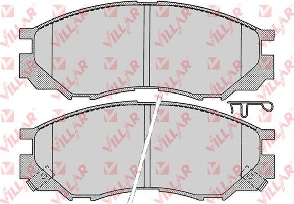 Villar 626.0686 - Kit de plaquettes de frein, frein à disque cwaw.fr