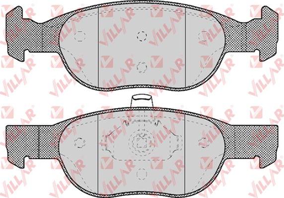 Villar 626.0688 - Kit de plaquettes de frein, frein à disque cwaw.fr