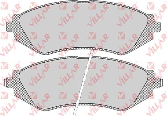 Villar 626.0682 - Kit de plaquettes de frein, frein à disque cwaw.fr