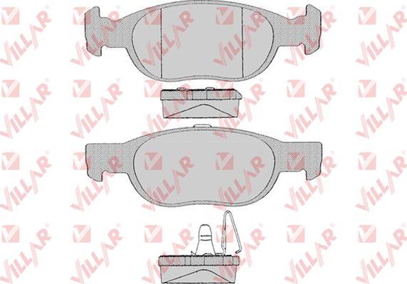 Villar 626.0687 - Kit de plaquettes de frein, frein à disque cwaw.fr