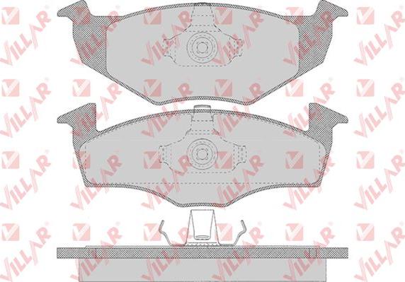 Villar 626.0638 - Kit de plaquettes de frein, frein à disque cwaw.fr