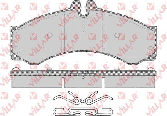 Villar 626.0633 - Kit de plaquettes de frein, frein à disque cwaw.fr